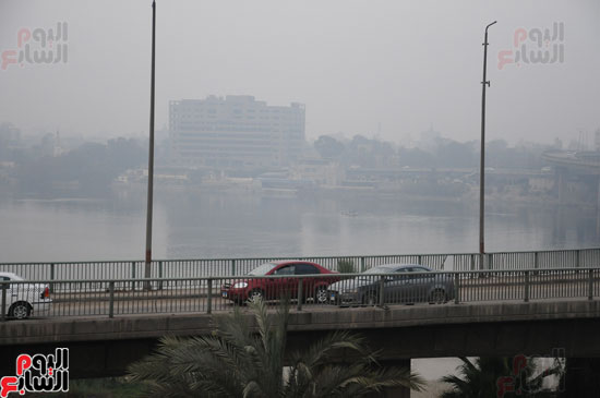 	شبورة نسبية تغطى سماء القاهرة 