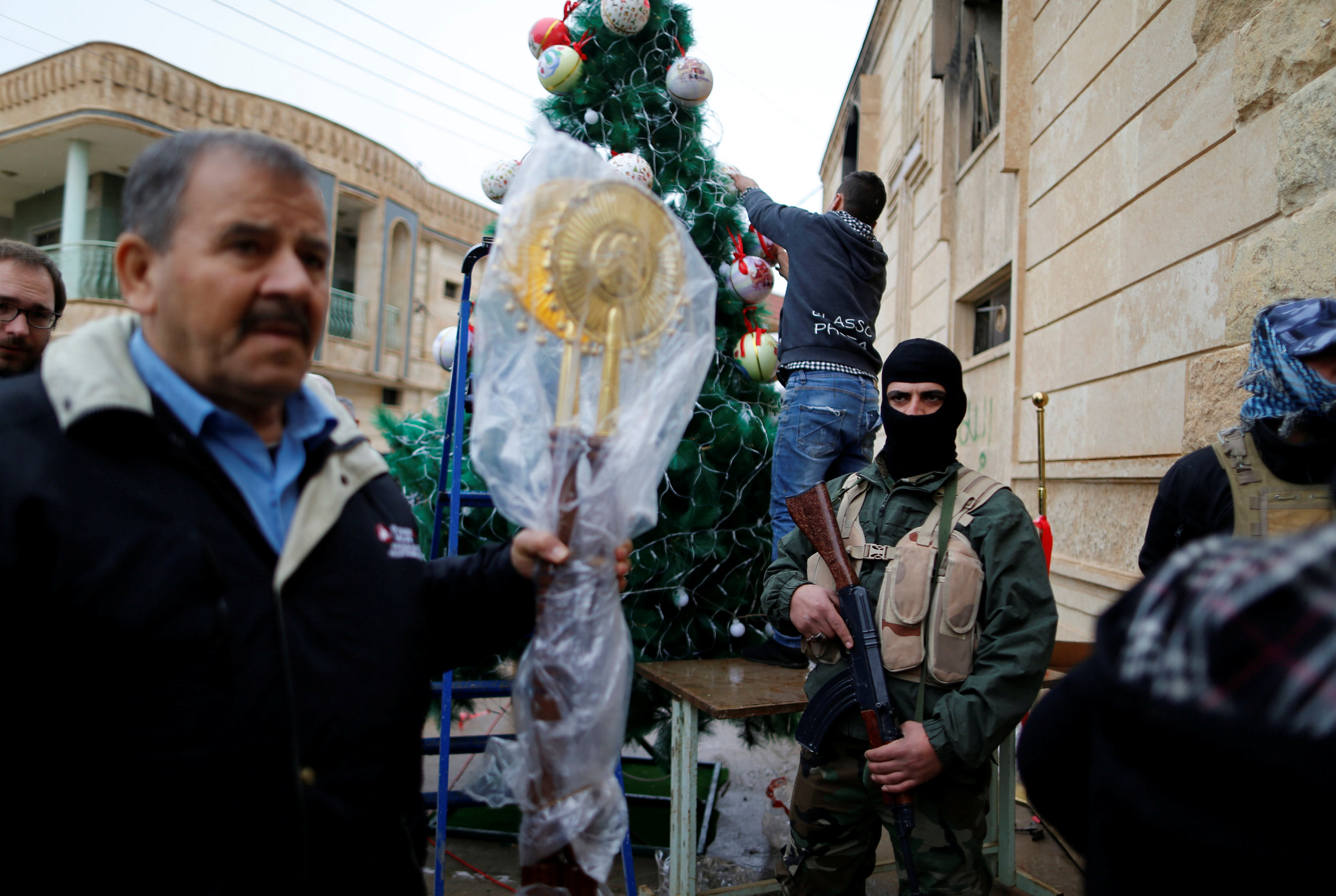 مسيحيون عراقييون يحتفلون  بعيد للميلاد 