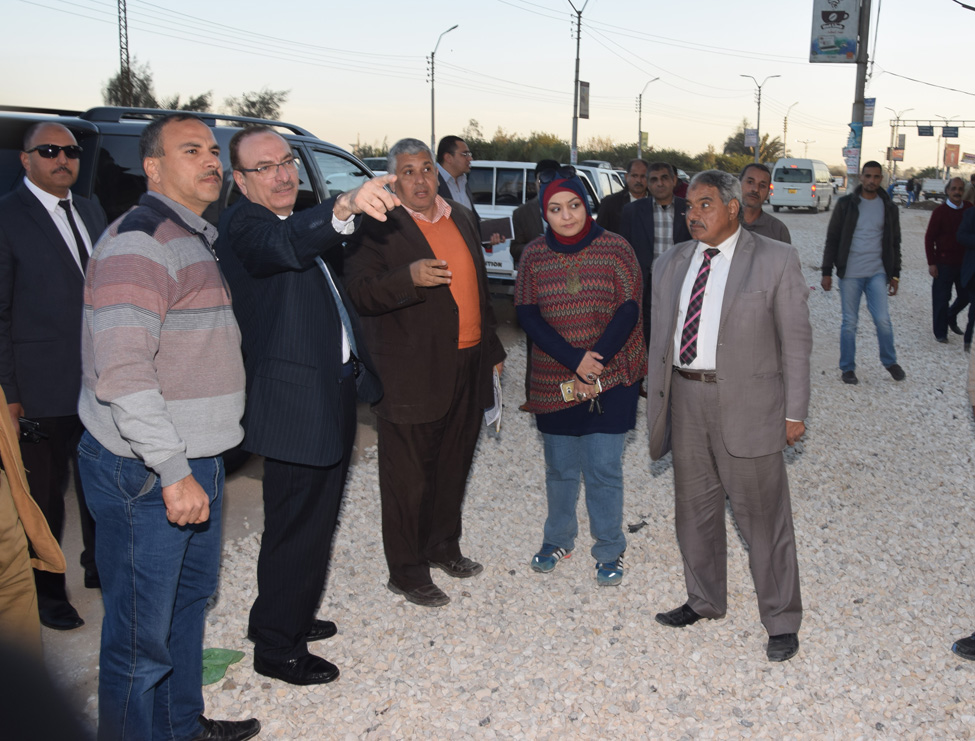 محافظ بنى سويف يتفقد أعمال تطوير شارع عبدالسلام عارف 