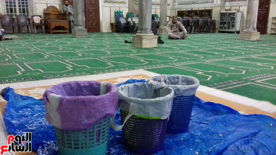 تجمع الأمطار بالمسجد