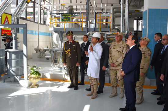السيسى يفتتح شركه النصر للكيماويات (9)