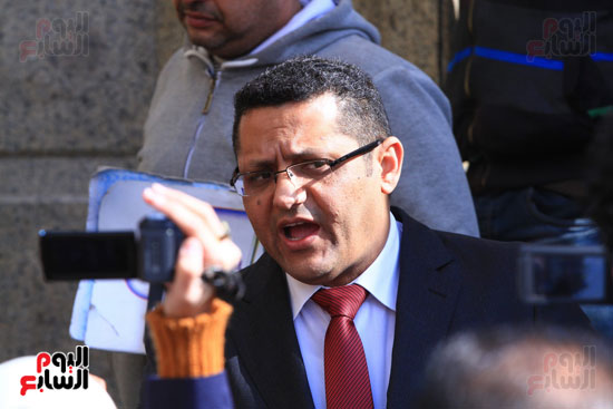خالد البلشى ويحيى قلاش فى جلسات استئناف نقيب الصحفيين وعضوى المجلس على حبسهم لـ14 يناير (6)