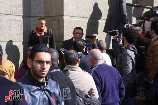خالد البلشى ويحيى قلاش فى جلسات استئناف نقيب الصحفيين وعضوى المجلس على حبسهم لـ14 يناير (16)