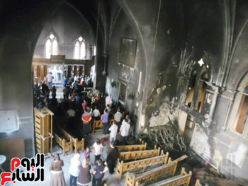 اثار الأرهاب بالكنيسة
