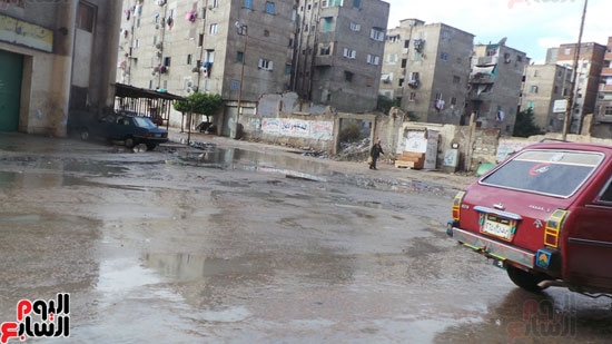 غرق الشوارع الداخلية بالإسكندرية
