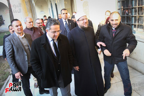 جولة وزير الاوقاف ووزير الاثار فى قصر محمد على  (2)