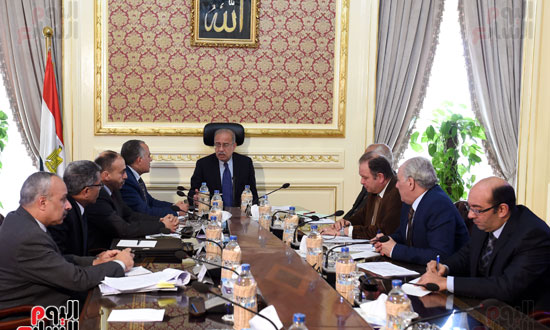رئيس الوزراء يعقد اجتماعا مع مسئولى شركة الريف المصرى (3)