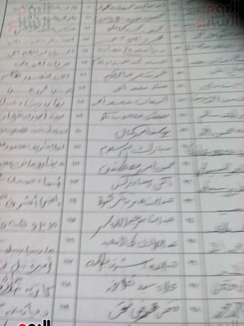 توقيع طلاب الدفعة على الشكاوى