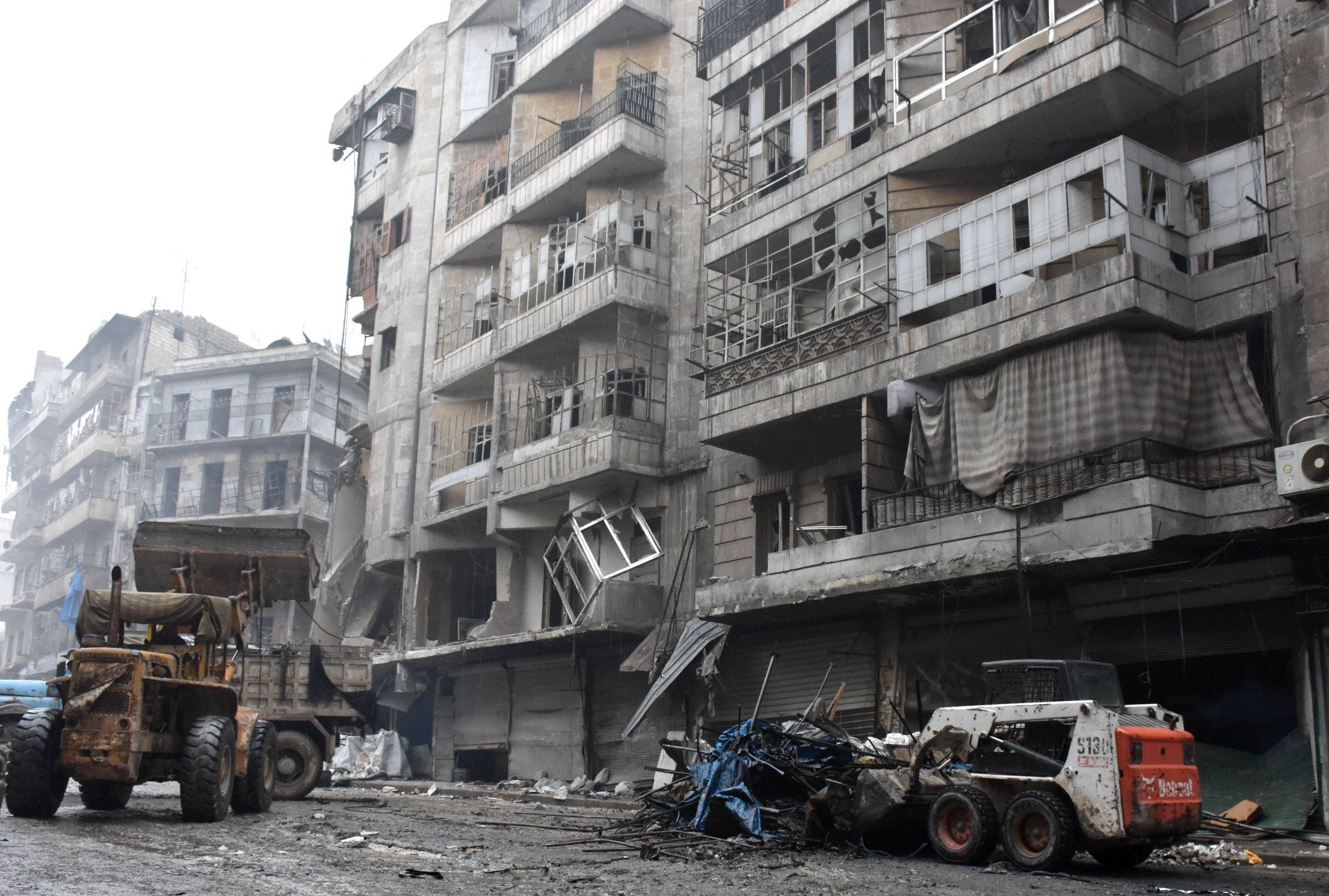 الحكومة السورية خلال عمليات تطهير حلب