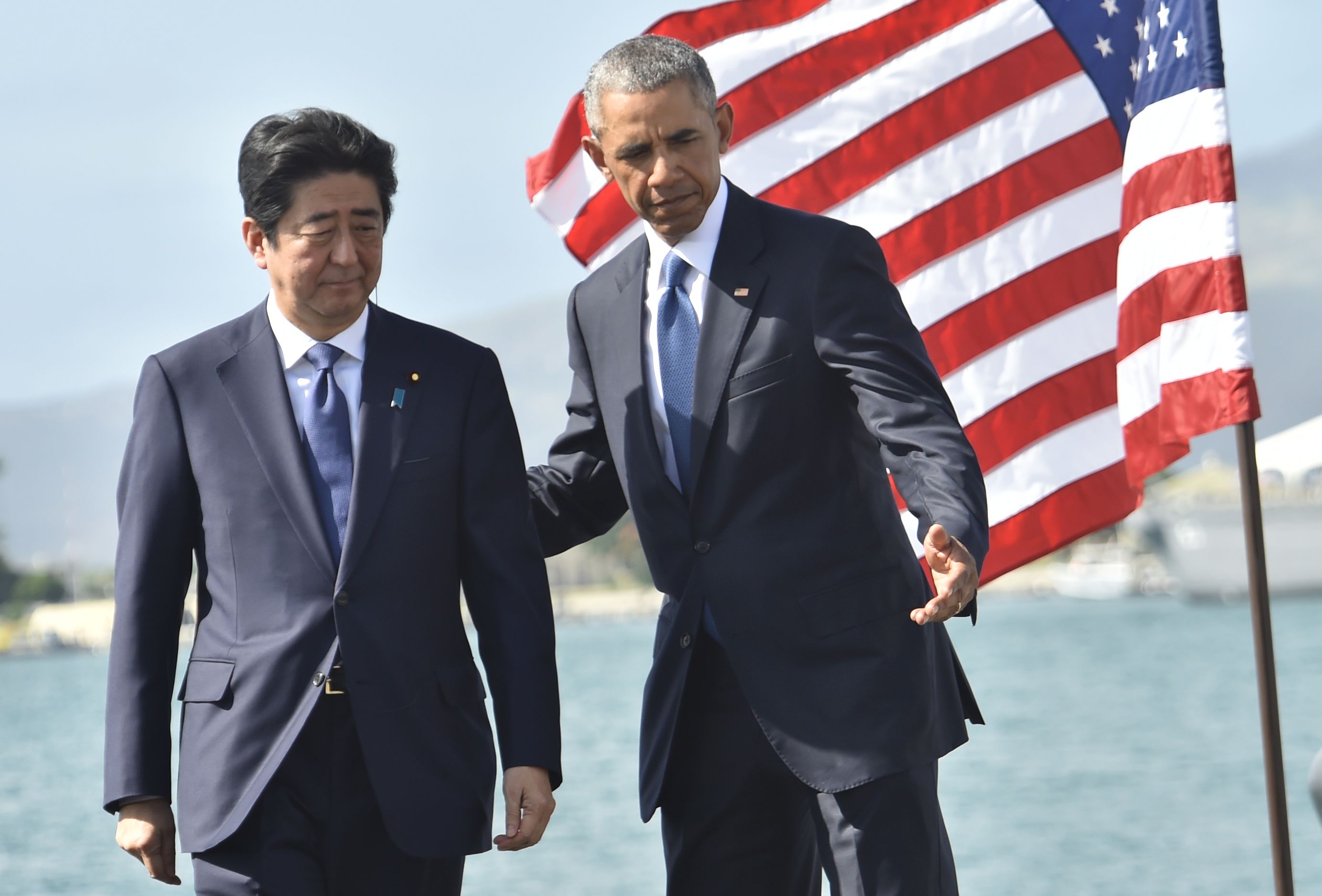 باراك أوباما ورئيس الوزراء اليابانى شينزو آبى