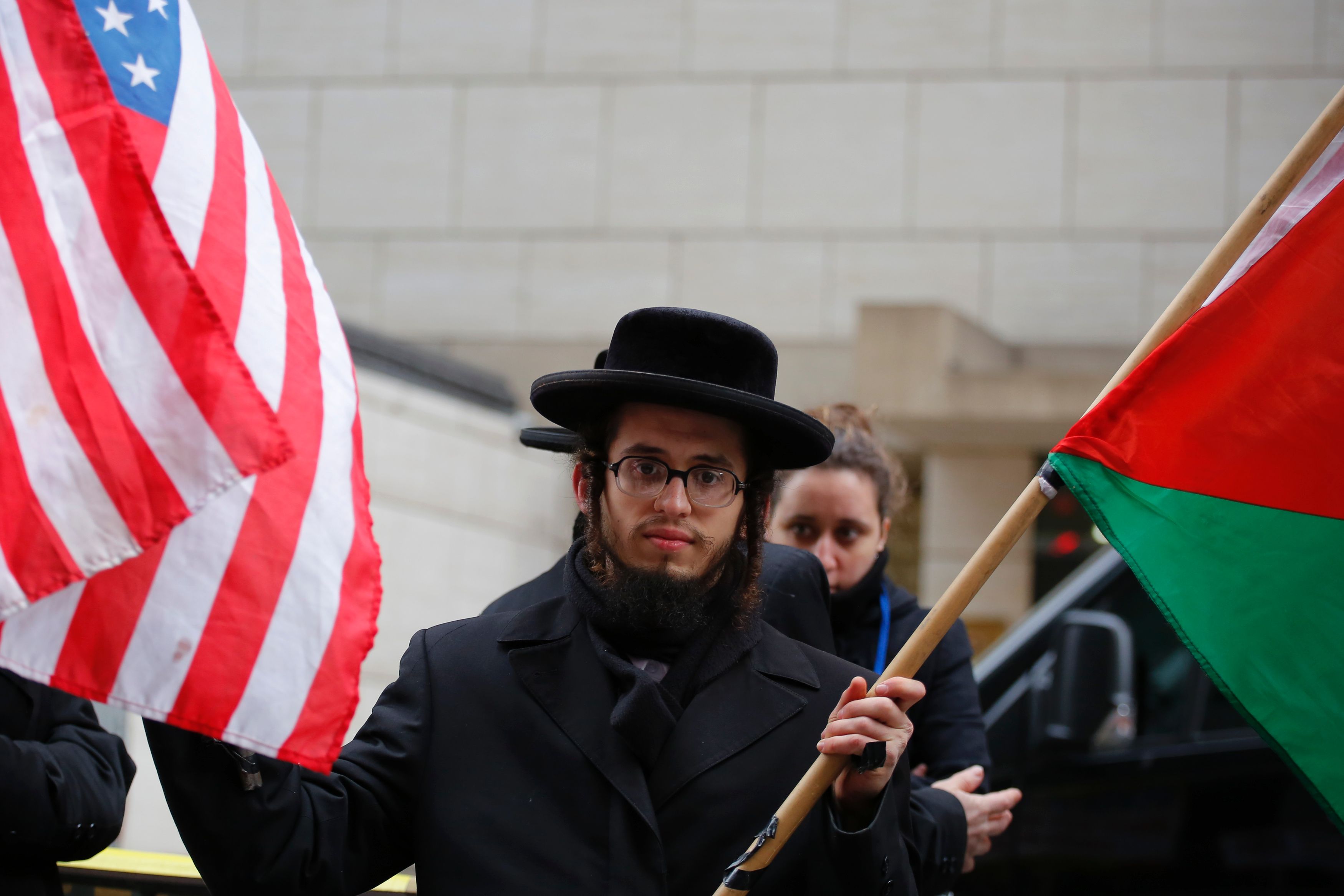 يهود متحدون ضد الصهيونية يتظاهرون ضد إسرائيل