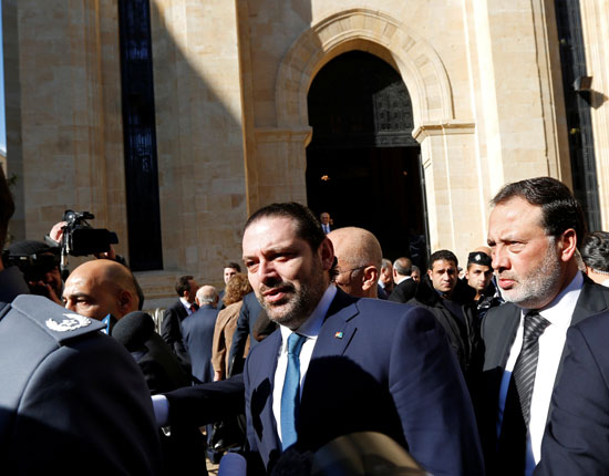 سعد الحريرى يصل البرلمان اللبنانى