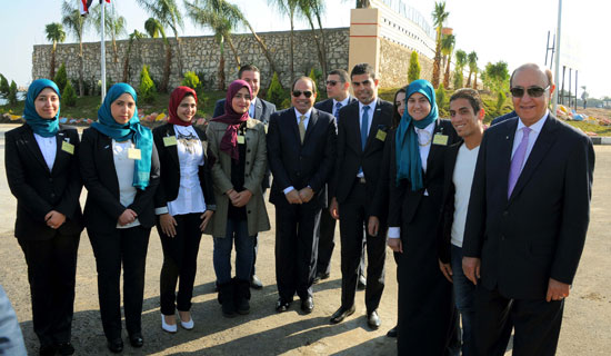 شباب بورسعيد مع الرئيس السيسى