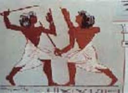 12- المبارزة رياضة قديمة عند القدماء المصريين