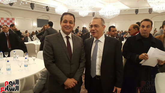 الدكتور عصام خليل رئيس الحزب والنائب علاء عابد رئيس لجنة حقوق الإنسان بالبرلمان