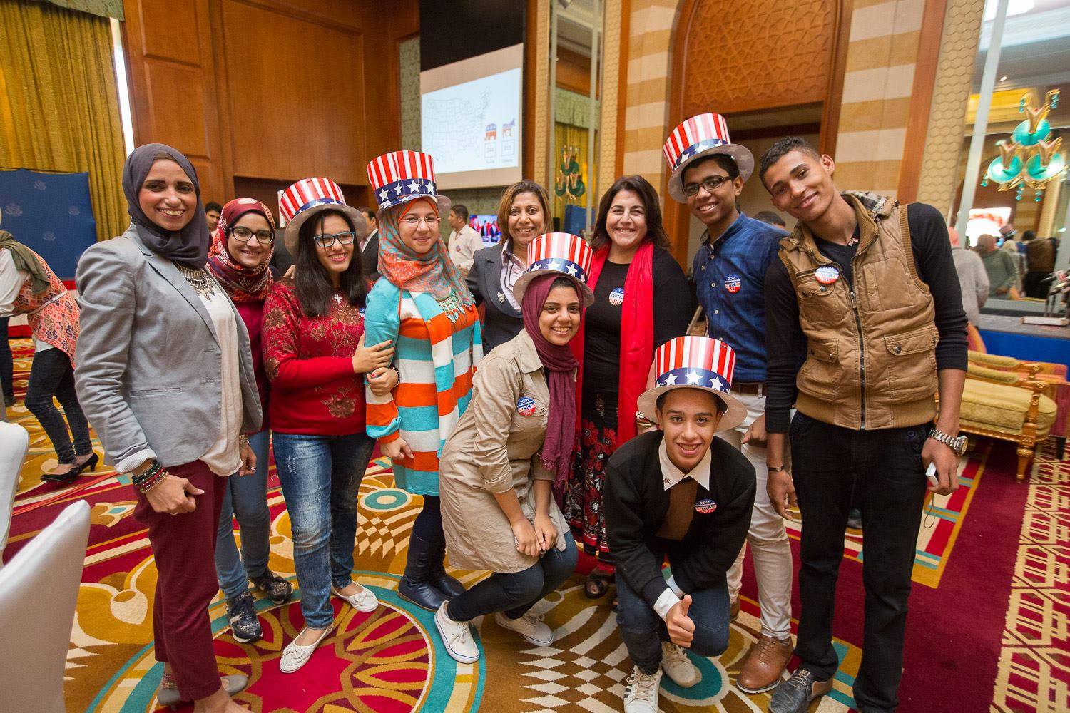 الأحتفال بالانتخابات الأمريكية مع بعض الأصدقاء المصريين فى نوفمبر