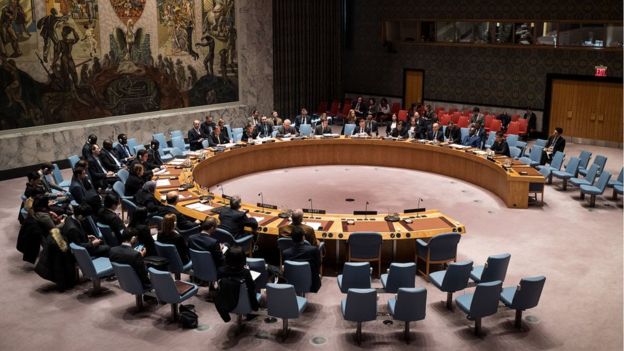 مجلس الأمن خلال التصويت على القرار ضد المستوطنات