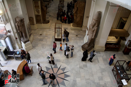 صاله الاستقبال بالمتحف المصري