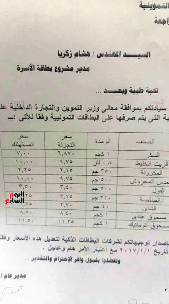 قرار التموين بأسعار السلع الجديدة على البطاقات.. كيلو الزيت بـ10 جنيهات قرار التموين بأسعار السلع الجديدة على البطاقات.. كيلو الزيت بـ10 جنيهات