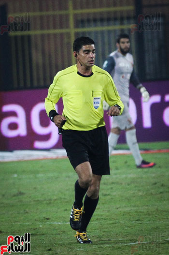 إبراهيم نور الدين في مباراة الأهلي والمقاصة