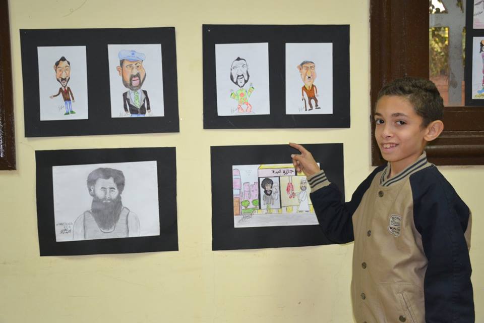 افتتاح معرض لفن الكاريكاتير بقصر ثقافة ديروط (4)