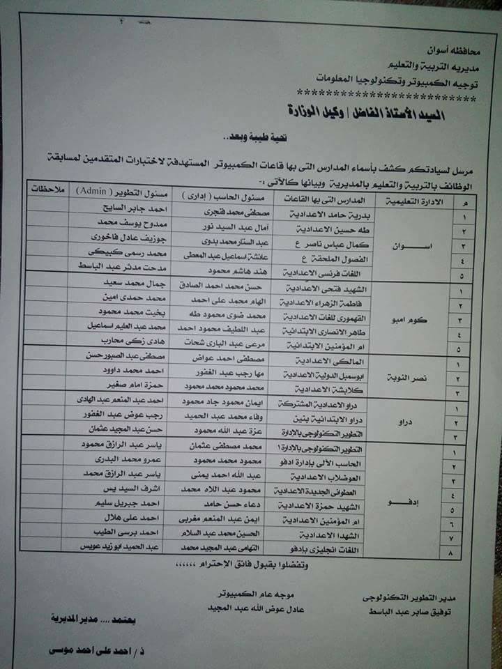 خريطة اختبارات المسابقة