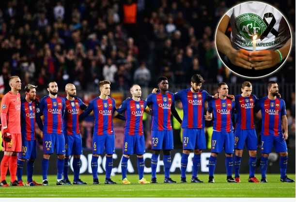 برشلونة يكرم شابيكوينسى فريق الصطائرة المنكوبة بالمشاركة فى كأس جامبر