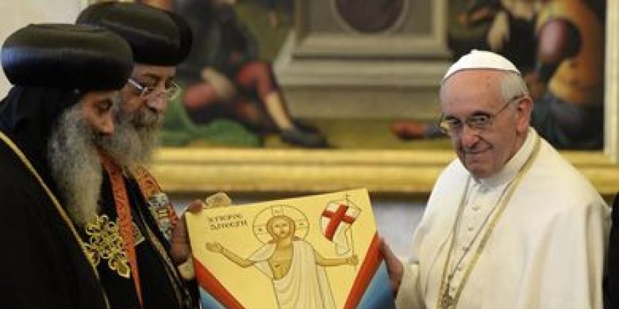البابا تواضروس وبابا الفاتيكان