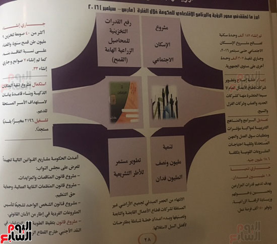 تقرير حكومة شريف إسماعيل النصف سنوى المرسل إلى البرلمان  (11)