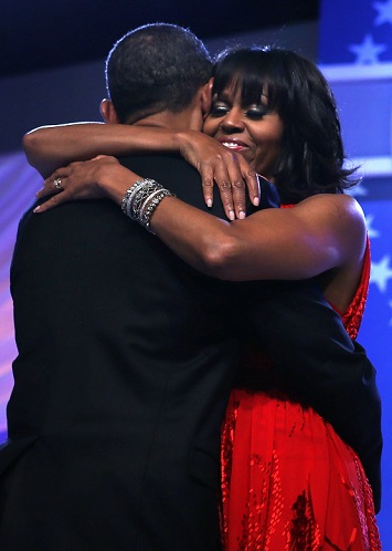 باراك أوباما وزوجته