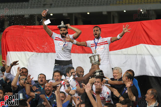 فرحة الزمالك بالكأس فرحة الزمالك بالكأس