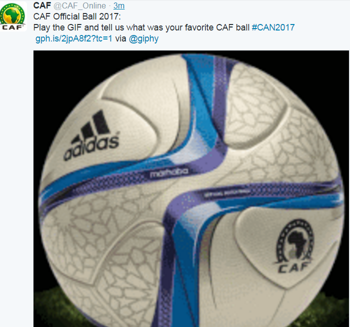 الكاف ينشر صورة الكرة الرسمية لكأس الأمم الأفريقية الجابون 2017