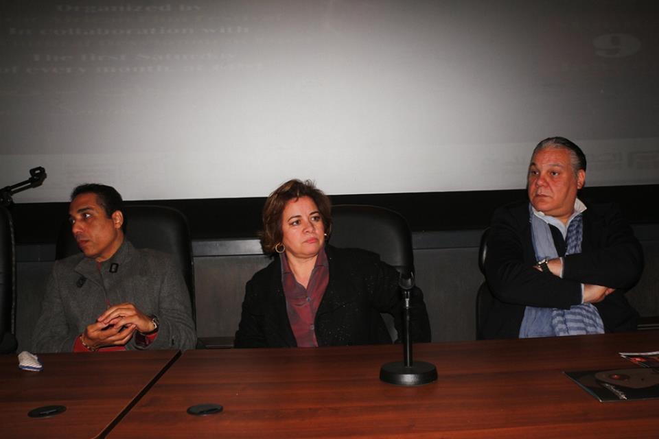 المخرج شريف مندور والمخرجة عزة الحسيني والمخرج سعد هنداوي