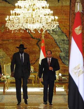 الرئيس السيسى وسلفاكير رئيس جنوب السودان  (4)