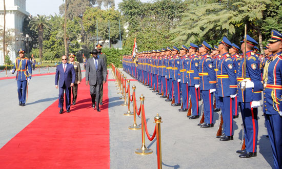 الرئيس السيسى وسلفاكير رئيس جنوب السودان  (2)