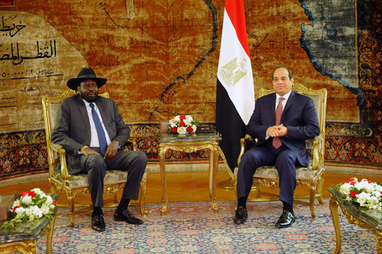 الرئيس السيسى وسلفاكير رئيس جنوب السودان  (5)