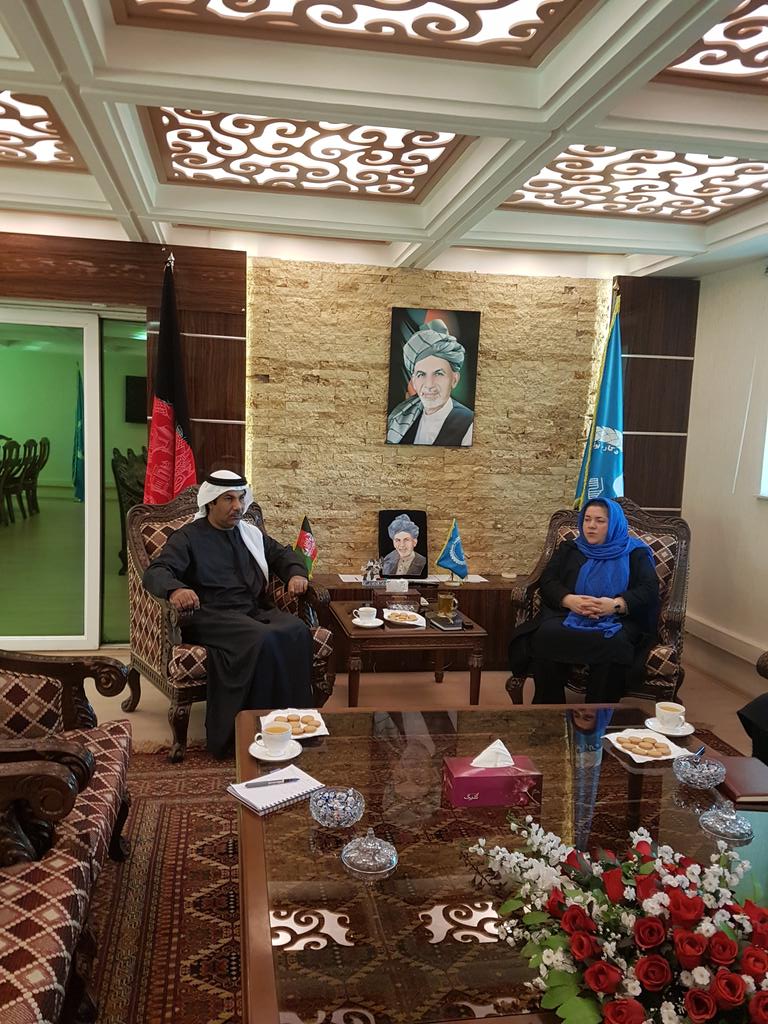 السفير الاماراتى  جمعة محمد عبدالله الكعبي في كابول