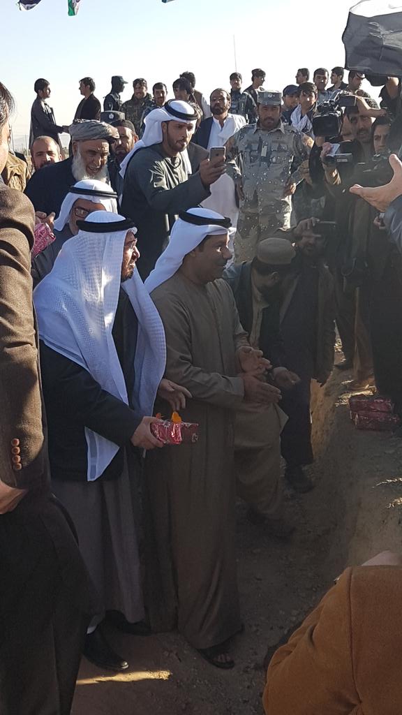 السفير الاماراتى  جمعة محمد عبدالله الكعبي خلال احدى الفعاليات في كابول