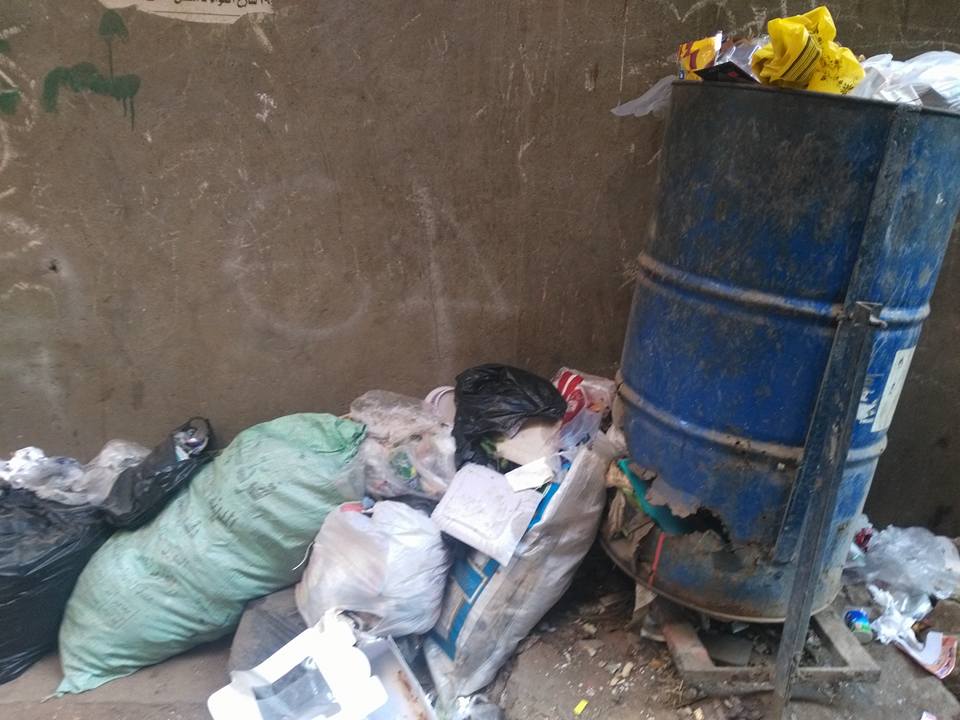 2 جانب من القمامة بشوارع قليوب