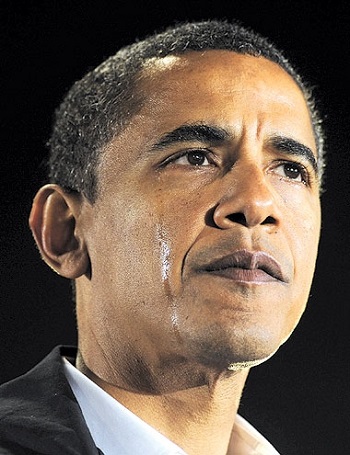 باراك أوباما يبكى