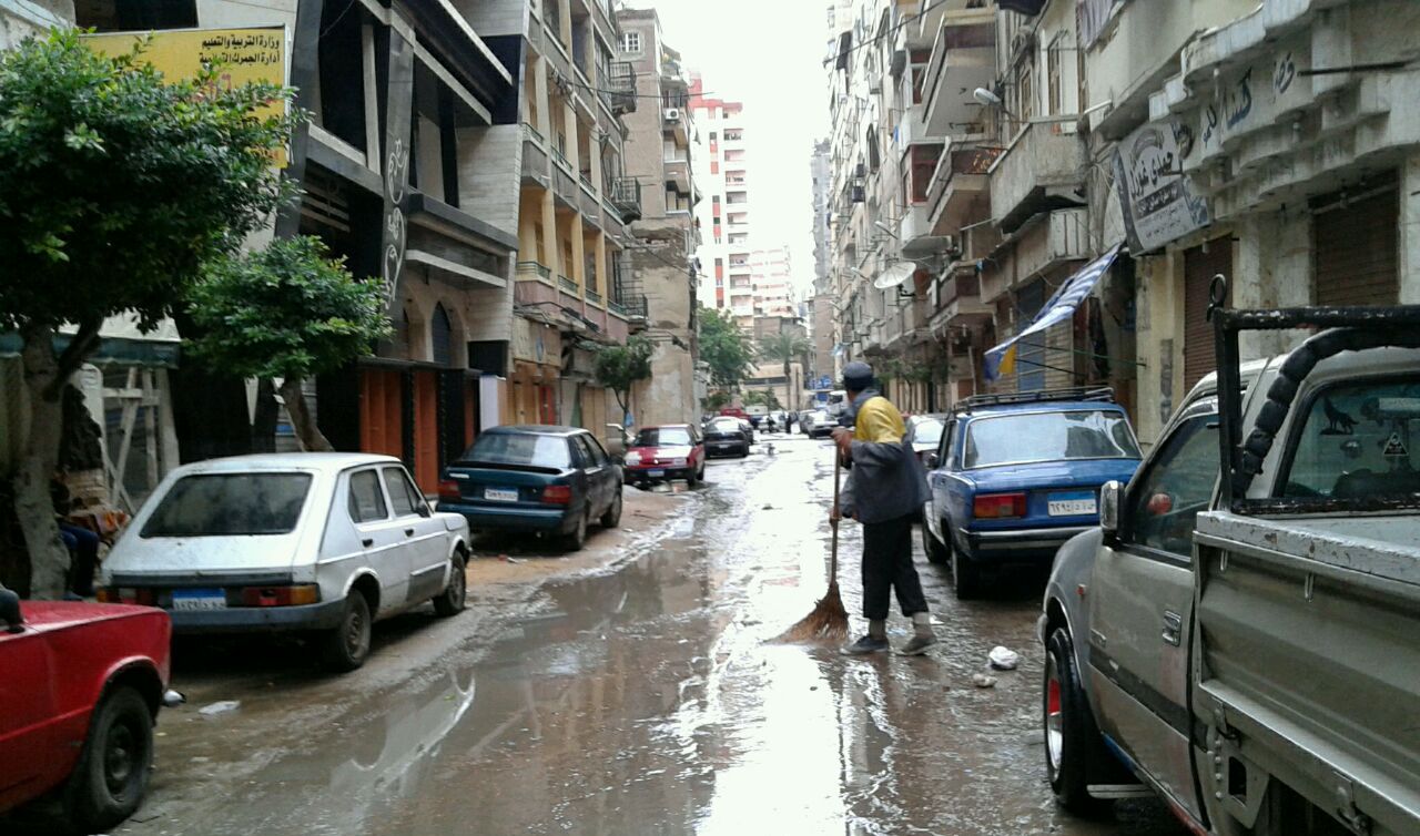 امطار متوسطة على الاسكندرية