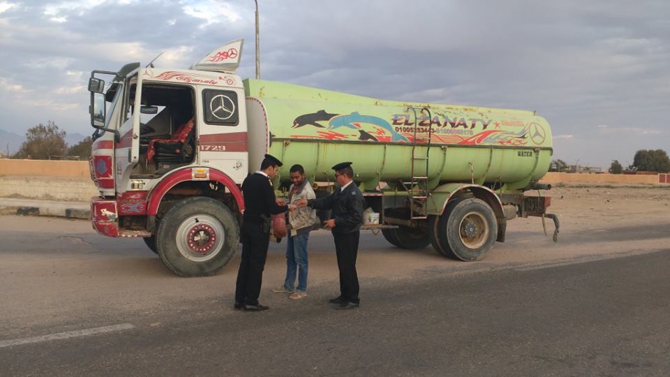 اللواء مصطفى عابدين مدير ادارة المرور اثناء الحملة