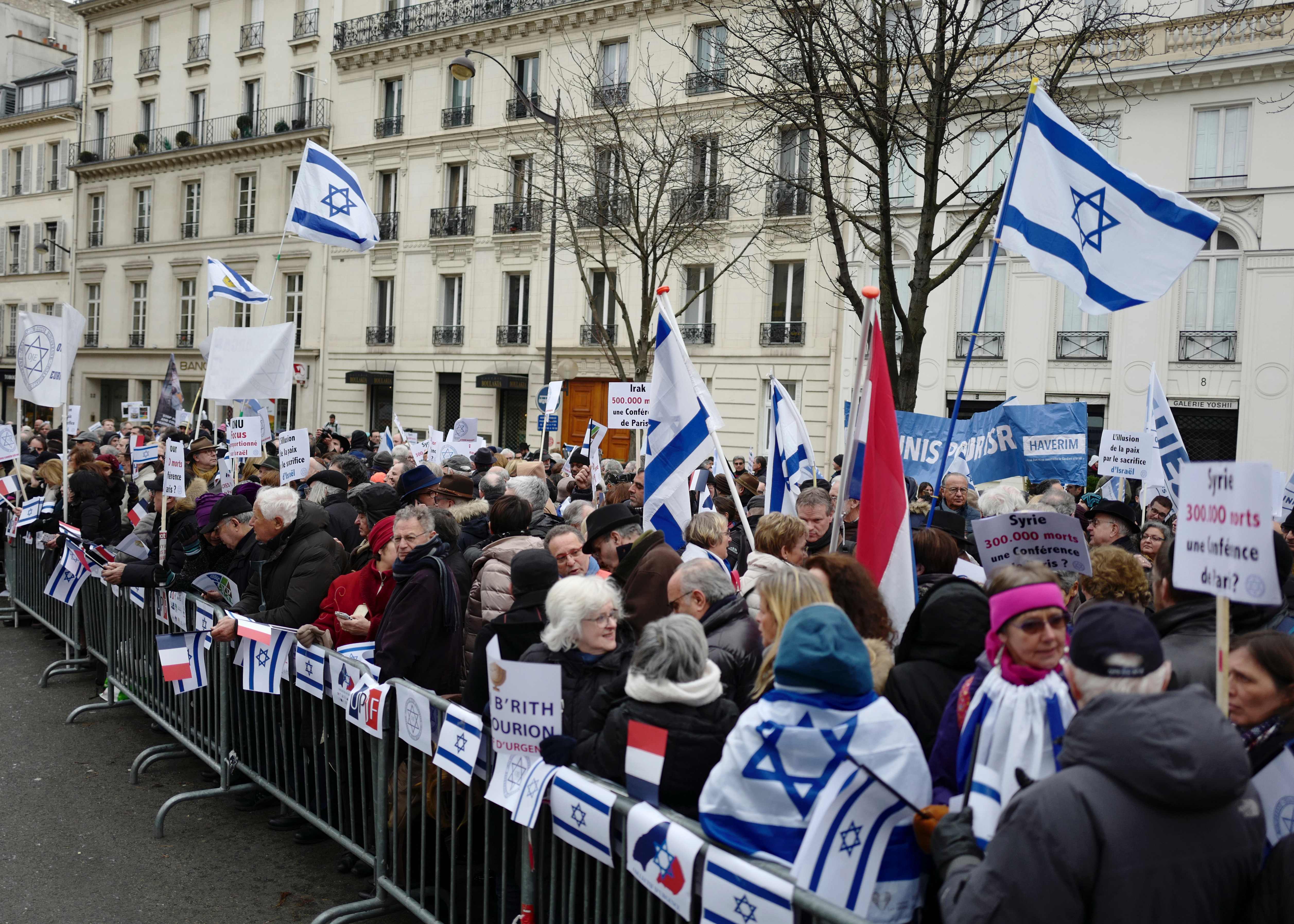 تظاهرة للإسرائيليين فى باريس