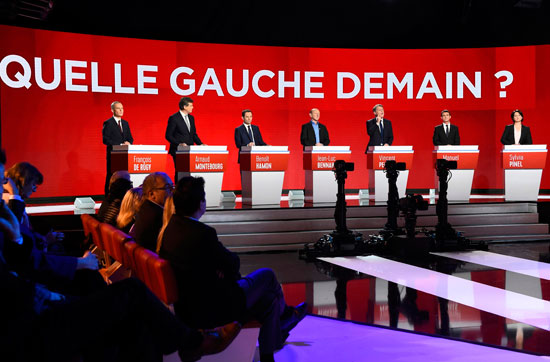 مناقشات حادة فى مناظرة للمرشحين التمهيدين للرئاسة الفرنسية.
