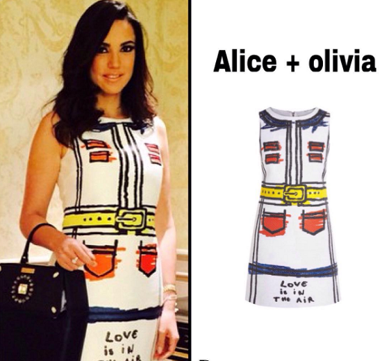 فستان يحمل إمضاء Alice + Olivia 