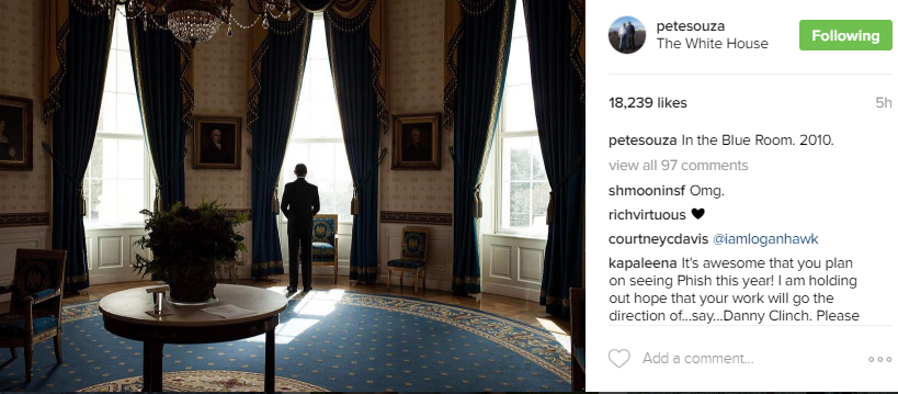 اوباما فى الغرفة الزرقاء
