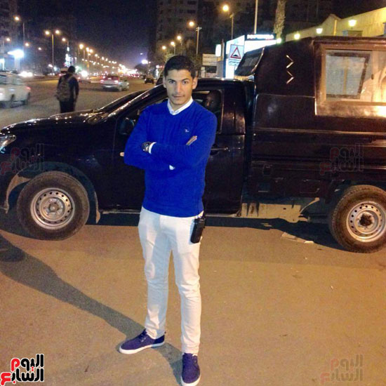 النقيب محمود عبد المعز وكيل مباحث سرقة السيارات 