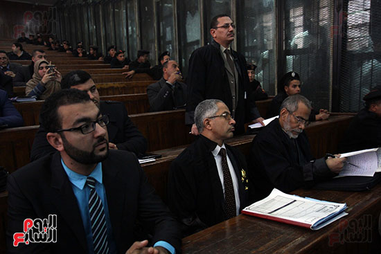 محاكمة بديع و738 متهما فى أحداث فض اعتصام رابعة (4)