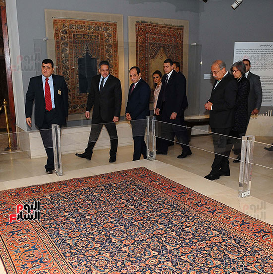 السيسى يفتتح متحف الفن الإسلامى بعد 3 سنوات من تعرضه لهجوم إرهابى (6)