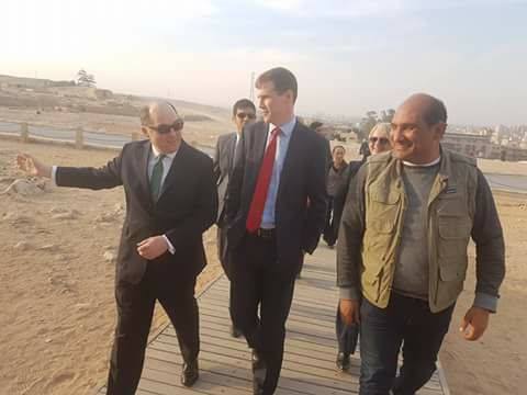 زيارة السكرتير البريطانى لشئون الأمن برفقة السفير البريطانى بالقاهرة